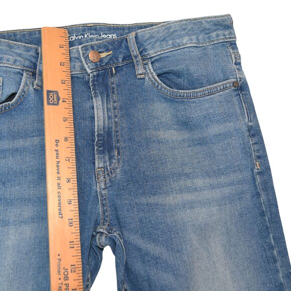 Calvin Klein Jeans Women 8 High Rise Slim Boyfriend Medium Wash Stretch Denim - Picture 7 of 10